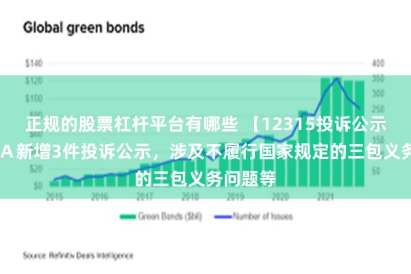 正规的股票杠杆平台有哪些 【12315投诉公示】万 科Ａ新增3件投诉公示，涉及不履行国家规定的三包义务问题等