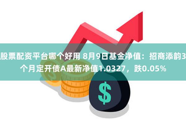 股票配资平台哪个好用 8月9日基金净值：招商添韵3个月定开债